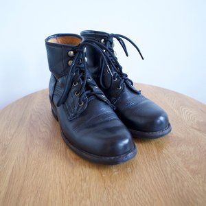 Frye Engineer Lace Up Combat Boots